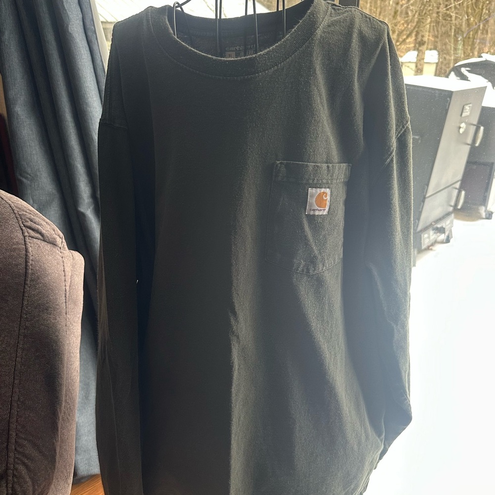 Carhartt green Long Sleeve Pocket Shirt